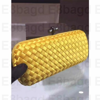 Bottega Veneta stretch knot clutch 8651# Yellow(MISU-721416)