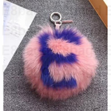 Fendi AB Charm E Pink And Blue Fur 2017 