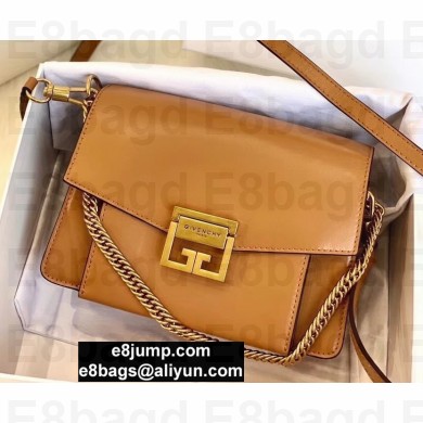 Givenchy Small GV3 Bag in Smooth Box Leather Brown