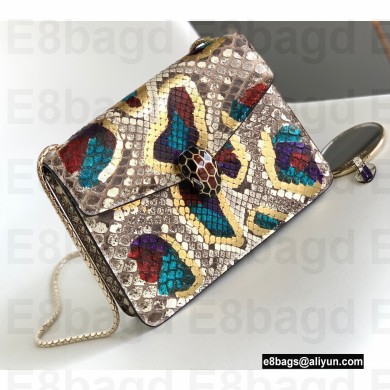 Bvlgari Serpenti Forever Crossbody Bag 20cm Karung Leather Snake Gold 2021