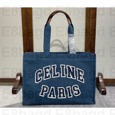 Celine Large Cabas Thais Bag In Textile 01 2023
