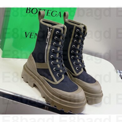 Bottega Veneta Canvas Lace-Up Women/Men Boots 04 2023