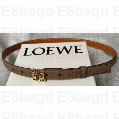 Loewe Width 2cm Anagram belt in pebble grain calfskin 02