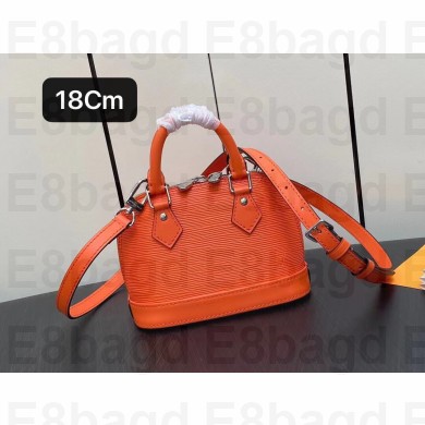 louis vuitton Nano Alma bag in EPI leather M82404 Minnesota Orange 2023