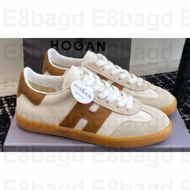 Hogan Cool Women/Men Sneakers in Suede White/Brown 2024