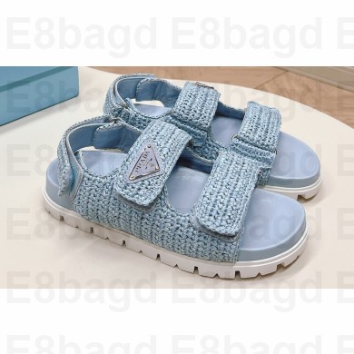 Prada Crochet sandals 1X440N Blue 2024