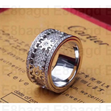 Cartier 18k gold ring silver
