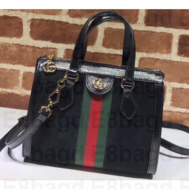Gucci Web Ophidia Suede Leather Small Tote Bag 547551 Black
