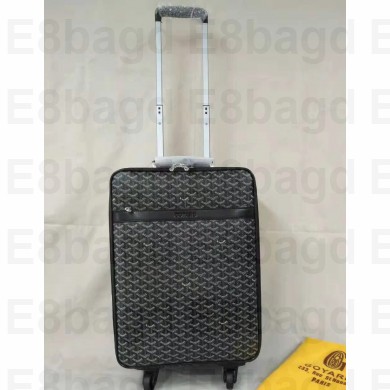 Goyard Rolling Trolley Travel Luggage Bag Black