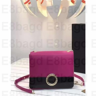 Bvlgari BVLGARI flap cover bag 39860 Purple/Black(SHANGYI-722203)