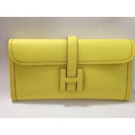 Hermes yellow Tyrien Jige Elan 29 Clutch Bag
