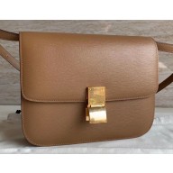 Celine Medium Classic Bag in Box Calfskin Brown