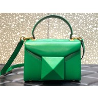 Valentino ONE STUD mini Handbag in lambskin nappa Green 2023