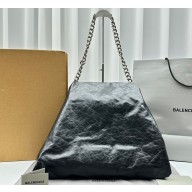 Balenciaga Puffer Large Bag in black Arena calfskin