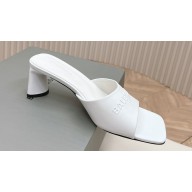 Balenciaga Duty Free 60mm Sandals in shiny soft sheepskin White 2024
