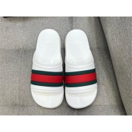 Gucci Men's Men's Web slide sandal 780286 white 2024