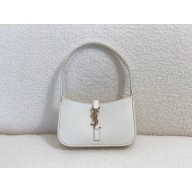saint laurent mini le 5 à 7 in smooth leather white 2024(original quality)