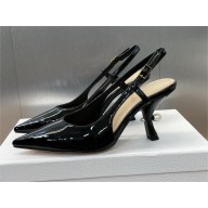 Dior Tribales Slingback Pump in black patent leather 2024