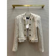 Balmain white tweed jacket 2023