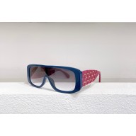 chanel Pink & Blue Shield Sunglasses 2022