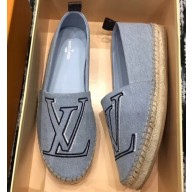 Louis Vuitton Seashore Flat Espadrilles Bleu Jeans 2019