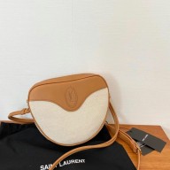 saint laurent monogramme cœur bag in canvas and vintage leather