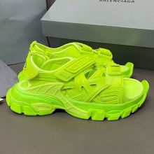 Balenciaga Track-Sandal Couple models Velcro sandals in Ywllow Bs010