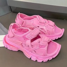 Balenciaga Track-Sandal Couple models Velcro sandals in pink Bs012