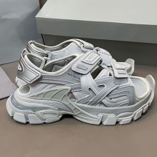 Balenciaga Track-Sandal Couple models Velcro sandals in Grey Bs014