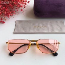gucci Rectangular metal sunglasses 596035 pink