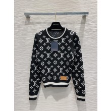 LOUIS VUITTON BLACK MONOGRAM SWEATER 2023