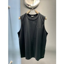 Dior MEN'S Relaxed-Fit Couture black Slub Cotton Jersey Sleeveless T-Shirt 2023