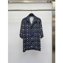 louis vuitton Monogram Silk Short-Sleeved Shirt 2023