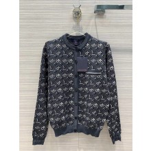 louis vuitton MONOGRAM SHADOW JACQUARD CARDIGAN 1a67k3