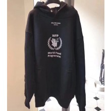 Balenciaga Supports World Food Programme Hoodie Sweater Black 2018