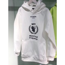 Balenciaga Supports World Food Programme Hoodie Sweater White 2018