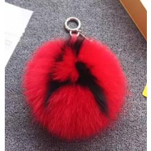 Fendi AB Charm A Red And Black Fur 2017