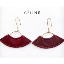 Celine Earrings Burgundy 2018