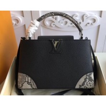 Louis Vuitton Capucines BB Bag Four Corners Python Black N94410