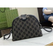 Gucci Ophidia GG Small Shoulder Bag 499621 IN Black and grey GG denim 2024