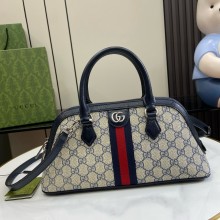 GUCCI Ophidia small top handle bag IN Beige and blue GG Supreme canvas 795249 2024