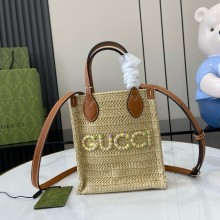 Gucci Super mini straw-effect bag 780083 2024