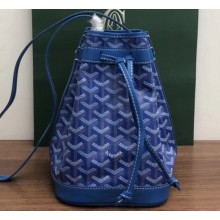 Goyard Petite Flot Bucket Bag Blue