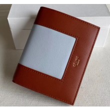Celine Frame Small Multifunction Wallet in Bicolor Leather 2148 04