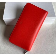 Celine Large Zipped Wallet Red