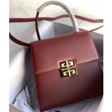 Givenchy Vintage Leather Shoulder Small Bag Burgundy