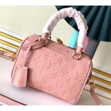 Louis Vuitton Monogram Empreinte Leather Speedy Bandouliere 20 Bag Pink