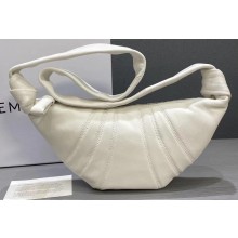 Lemaire Small Croissant Cross-body Bag White