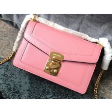 Miu Miu Miu Confidential Madras Leather Shoulder Bag 5BD083 Pink