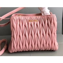 Miu Miu Matelassé Leather Shoulder Bag 5BG103 Pink